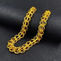 Saizen Designer Fancy Indian Polished Gold Plated Brass Chain Gold Chain for Men and boys-thumb3