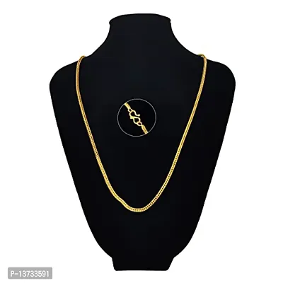 Saizen Indian Polished Gold Plated Brass Chain Gold Chain for Men-thumb3