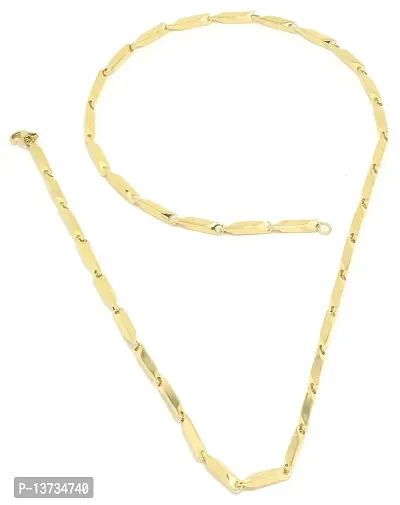 Saizen 22K Yellow Gold Plated Chain for Unisex-thumb0