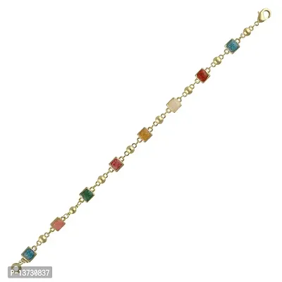 Saizen BR72 Gold Tone Style Handmade Adjustable Charm Bracelet for Girls/Womens-thumb2