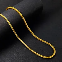 Saizen Indian Polished Gold Plated Brass Chain Gold Chain for Men-thumb1