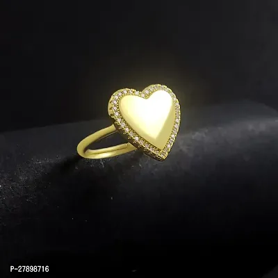 Reliable Golden Stainless Steel American Diamond Rings For Women-thumb4