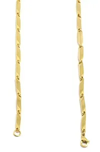 Saizen 22K Yellow Gold Plated Chain for Unisex-thumb1