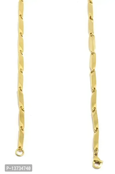 Saizen 22K Yellow Gold Plated Chain for Unisex-thumb2