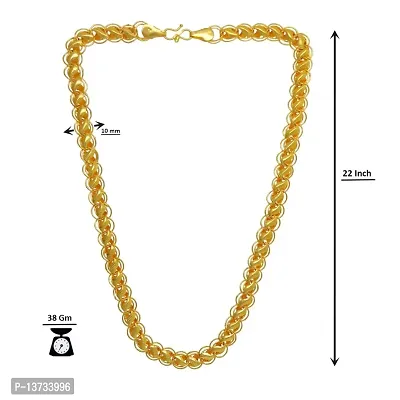 Designer Fancy Indian Polished Gold Plated Brass Chain Gold Chain for Men-thumb5