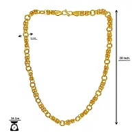 Saizen Designer Fancy Indian tradition Polished Gold Plated Brass Chain Gold Chain for Men-thumb1