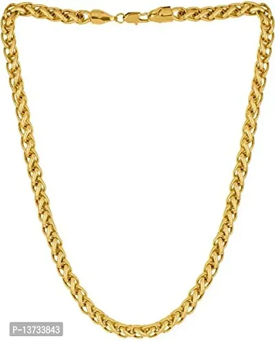 Saizen CH004 22K Gold Plated Chain for Men/Boys/Boyfriend/Husband  Unisex-thumb2