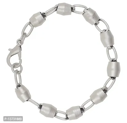 Saizen BR732 Silver Sleek Bracelet for Men/Boys/Husband  Unisex-thumb2