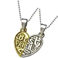 Best Friend Letter Design Pendant with Chain for Girls/Friends  Couples-thumb1