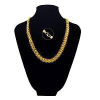Designer Fancy Indian Polished Gold Plated Brass Chain Gold Chain for Men-thumb3