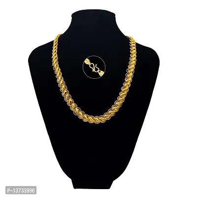 Designer Fancy Indian Polished Gold Plated Brass Chain Gold Chain for Men-thumb4