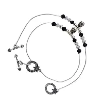 Saizen Payal Silver Plated Fancy Anklet (Style-4)-thumb1