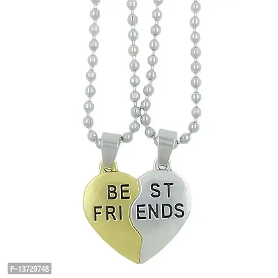 Best Friend Letter Design Pendant with Chain for Boys/Girls/Mens/Friends  Couples-thumb0