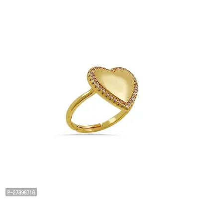 Reliable Golden Stainless Steel American Diamond Rings For Women-thumb2