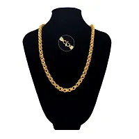 Saizen Designer Fancy Indian Polished Gold Plated Brass Chain Gold Chain for Men-thumb3