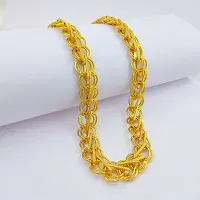 Saizen Designer Fancy Indian Polished Gold Plated Brass Chain Gold Chain for Men and boys-thumb2