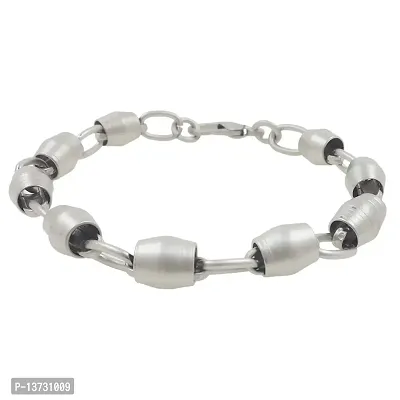 Saizen BR732 Silver Sleek Bracelet for Men/Boys/Husband  Unisex