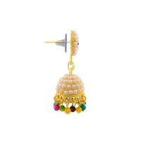 Saizen Traditional Gold Plated Pearl Jhumki Earrings For Women  Girls-thumb2