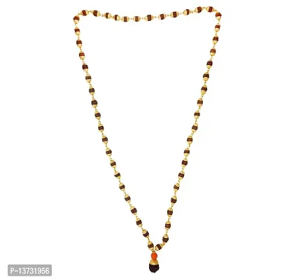 Saizen CHR201 Religious Faux Rudraksha Studded Chain for Men/Boys/Boyfriend/Husband  Unisex-thumb2