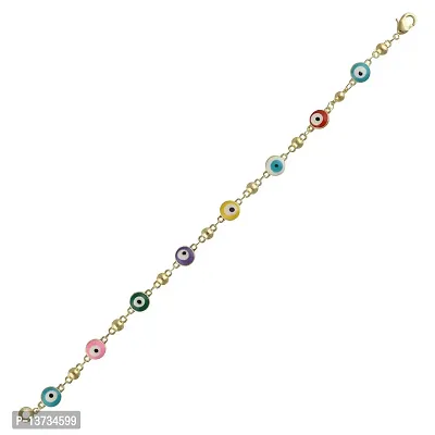 Saizen BR73 Gold Tone Style Handmade Adjustable Charm Bracelet for Girls/Womens-thumb2