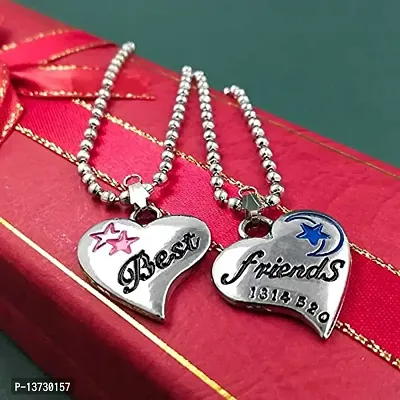 Saizen Combo Pendant with Chain for Best Friends-thumb3