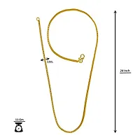 Saizen Indian Polished Gold Plated Brass Chain Gold Chain for Men-thumb3