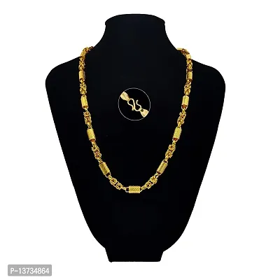 Saizen Designer Fancy Indian Polished Gold Plated Brass Chain Gold Chain for Men-thumb4