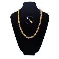 Saizen Designer Fancy Indian Polished Gold Plated Brass Chain Gold Chain for Men-thumb3