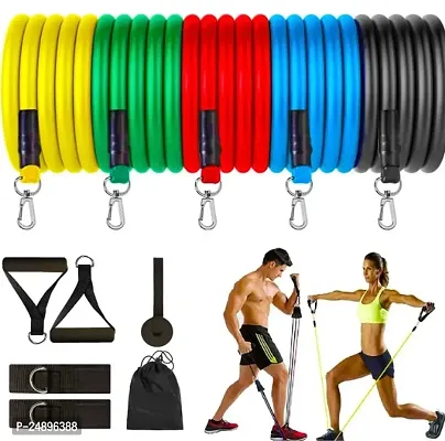 Resistance Bands Set for Exercise, Stretching and Workout T, Latex-thumb0