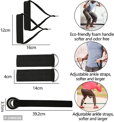 Resistance Bands Set for Exercise, Stretching and Workout T, Latex-thumb5