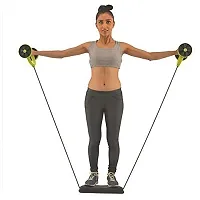 Revoflex Xtreme Home Gym Abs Exercise Fitness Training Machine for Men  Women Foldable (Green-Pack of 1)-thumb2