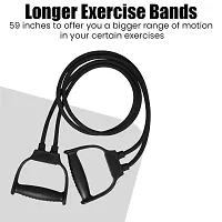 Double Toning Tube | Resistance LEATHER DREAMS Exercise Band with Comfortable Handles - Ideal for Physical Therapy, Strength Training, Muscle Toning-thumb4