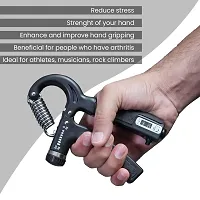 Adjustable Hand Grip Strengthener, Hand Gripper With Counter for Men  Women for Gym Workout Hand Exercise Equipment to Use in Home for Forearm Exercise, Finger Exercise Power Bold Fit Gripper - 60kg-thumb1