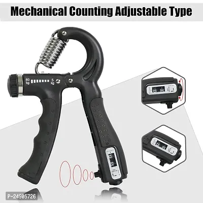 Adjustable Hand Grip Strengthener, Hand Gripper With Counter for Men  Women for Gym Workout Hand Exercise Equipment to Use in Home for Forearm Exercise, Finger Exercise Power Bold Fit Gripper - 60kg-thumb3