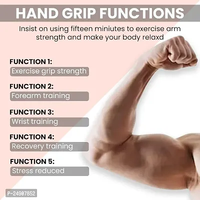 Adjustable Hand Grip Strengthener, Hand Gripper for Men  Women for Gym Workout Hand Exercise Equipment to Use in Home for Forearm Exercise Finger Bold Fit Exercise Power Gripper-thumb5