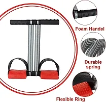 Fitness Combo Kit of Tummy Trimmer, ab Roller  Toning Tube | Double Spring Waist Trimmer | Double Toning Tube | Dual Wheel ab Roller | Ab Exerciser | Resistance Band | Workout Equipment Home  Gym-thumb2