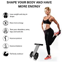 Tummy Trimmer | Spring Tummy Trimmer | Waist Trimmer | Weight Loss Exerciser | Ab Exerciser | Fitness Accessories | Fat Burner | Full Body Workout for Men  Women (Triple Spring, Black)-thumb3
