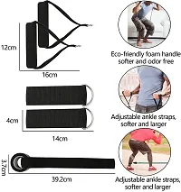 Resistance Bands Set for Exercise, Stretching and Workout Toning Tube Kit with Foam Handles, Door Anchor, Ankle Strap and Carrying Bag for Men, Women (100 LB) ,Rubber-thumb2