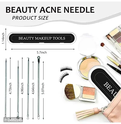 Blackhead Remover | Pimple Remover Tool | Stainless Steel Acne Remover Tool | White Heads Removal | Acne Tool Kit with Portable Case-thumb4