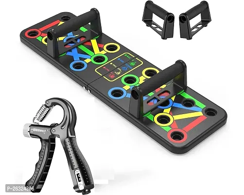 Professional Push Up Board  Adjustable Hand Grip Strengthener with Counter Fitness Accessory Kit