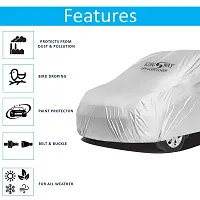 Kingsway Dustproof Car Body Cover for Hyundai I10 2007-2010 Model, Color : Silver Matty-thumb1