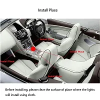 Sanhezhong Car LED Strip Light, 4pcs 48 LED DC 12V Multicolor Music Car Interior Light LED Under Dash Lighting Kit with Sound Active Function, Wireless Remote Control, Car Charger-thumb4