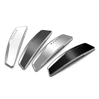 STATUS 4Pcs High Glossy Slim Door Edge Guards Bumper Protector Trim Guard Sticker Molding for Motors Auto Vehicle (Metallic Silver)-thumb3