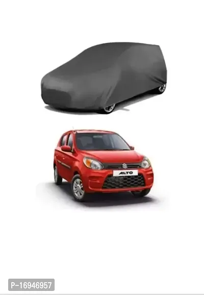 Car Body Cover for Maruti Suzuki Alto K-10 Dust  Water Proof Color Grey-thumb0