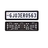 Auto Oprema Car Number Plate Frame Set of Two (Front and Back) for Mahindra TUV-300-thumb4