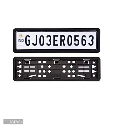 Auto Oprema Car Number Plate Frame Set of Two (Front and Back) for Mahindra TUV-300-thumb5