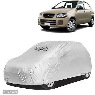 Kingsway Dustproof Car Body Cover for Maruti Suzuki Alto 800 2000-2012 Model, Color : Silver Matty