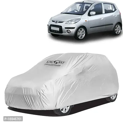 Kingsway Dustproof Car Body Cover for Hyundai I10 2007-2010 Model, Color : Silver Matty