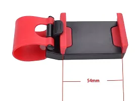 Generic (unbranded) 54-76mm Car Steering Wheel Mobile Holder (Black)-thumb1
