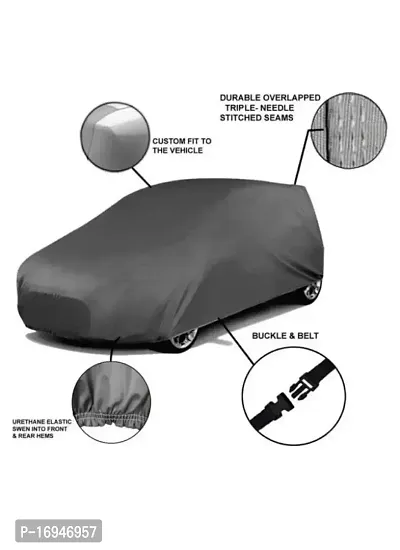 Car Body Cover for Maruti Suzuki Alto K-10 Dust  Water Proof Color Grey-thumb3